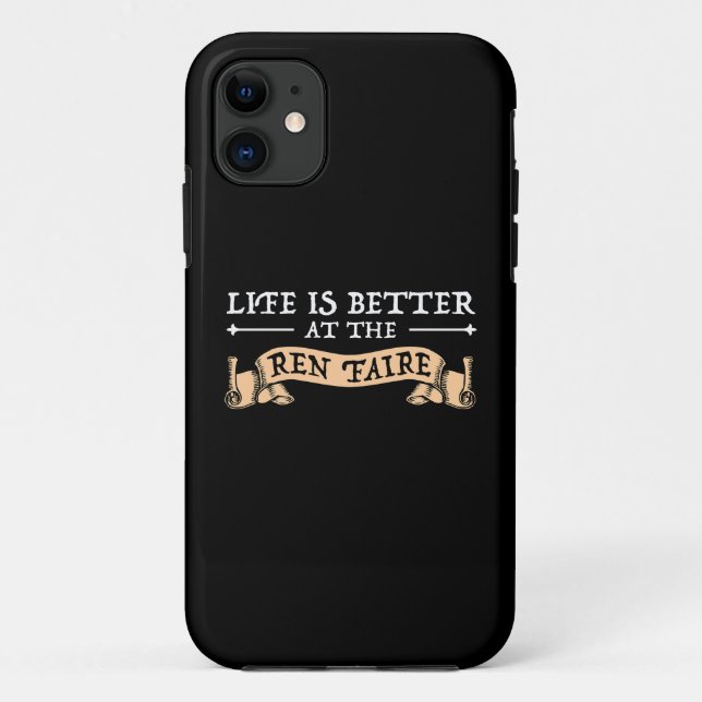 Coques Case-Mate iPhone La Vie Est Meilleure À La Ren Faire (Dos)