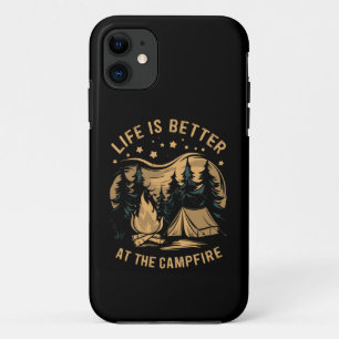 Case-Mate iPhone Case La vie est meilleure au camping-car Campfire Campe