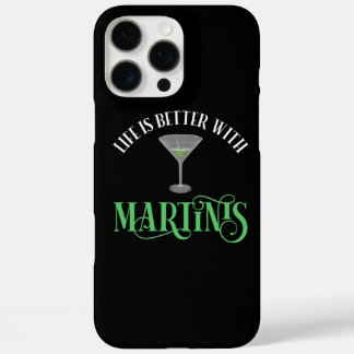 Coques iPhone 16 Pro Max La vie est meilleure avec des Martinis