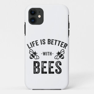 Case-Mate iPhone Case La vie est meilleure avec les abeilles miel cool a