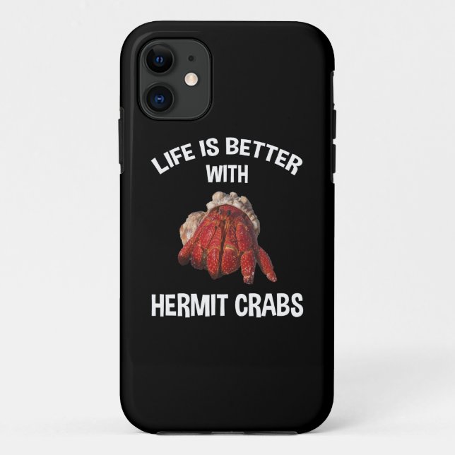 Coques Case-Mate iPhone La Vie Est Meilleure Avec Les Crabes Hermites (Dos)