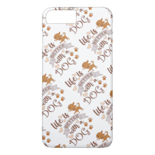 Case-Mate iPhone Case La vie est meilleure avec un chien citation drôle 