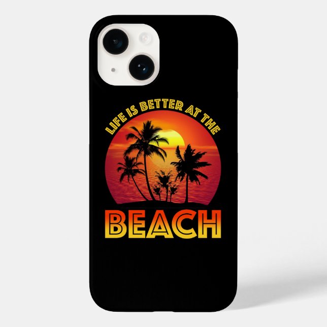 Coques Case-Mate iPhone La Vie Est Mieux À La Plage (Verso)