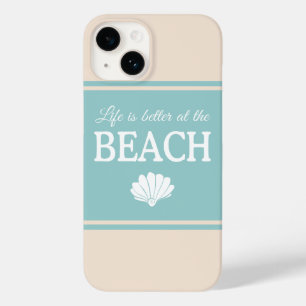 Coque Pour iPhone 14 La Vie Est Mieux À La Plage De Sable Turquoise