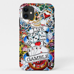 ETUI iPhone Case-Mate LA VIE EST UN ART DE TATOUAGE DE JEU