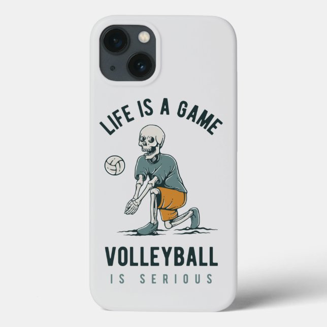Coques Case-Mate iPhone La vie est un jeu Volleyball est sérieux (Verso)