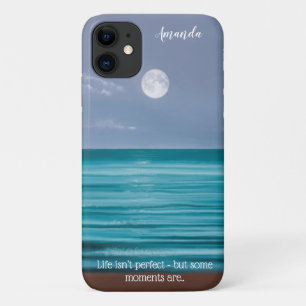 Case-Mate iPhone Case La vie n'est pas parfaite Montée de Lune sur la me