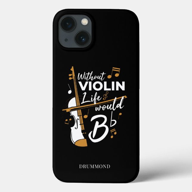 Coques Case-Mate iPhone La Vie Serait Plate Sans Violon Personnalisé (Verso)