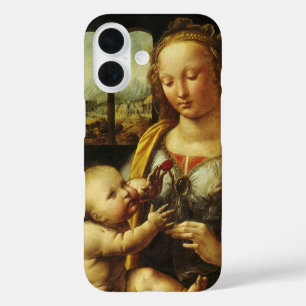 Coque Pour iPhone 16 La Vierge à l'Enfant de Léonard de Vinci