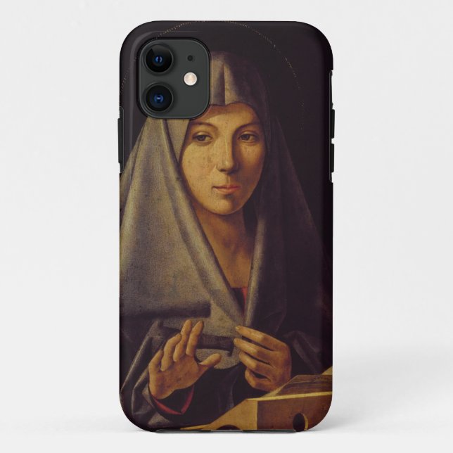 Coques Case-Mate iPhone La Vierge Annunciate (l'huile sur le panneau) (Dos)