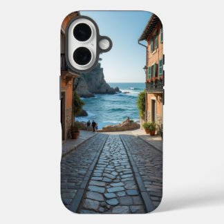 Coque Pour iPhone 16 La ville de Pebble Ocean