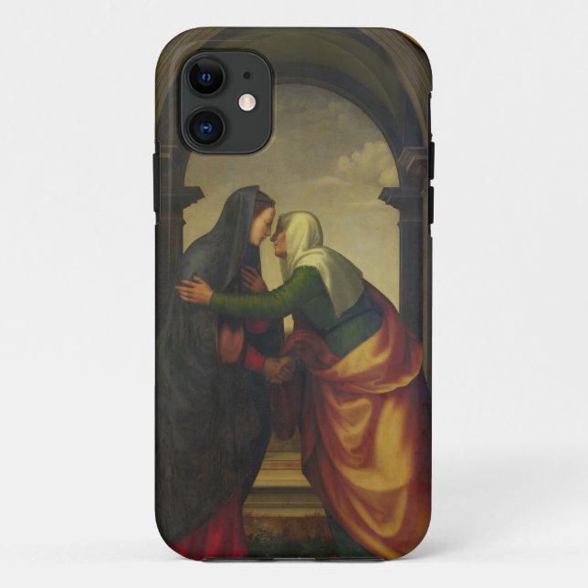 Coques Case-Mate iPhone La visite de St Elizabeth à Vierge Marie (Dos)