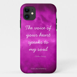 Etui iPhone Case-Mate La Voix De Ton Coeur Parle À Mon Âme - Violet