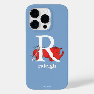 Coque Pour iPhone 14 Pro L'ABC de Dr Seuss : Lettre R - Blanc   Ajoutez vot
