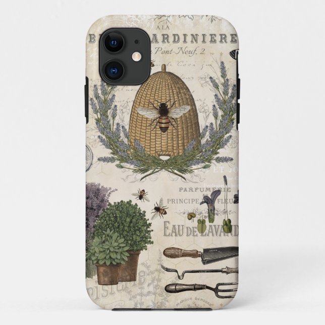Coques Case-Mate iPhone L'Abeille Vintage (Dos)