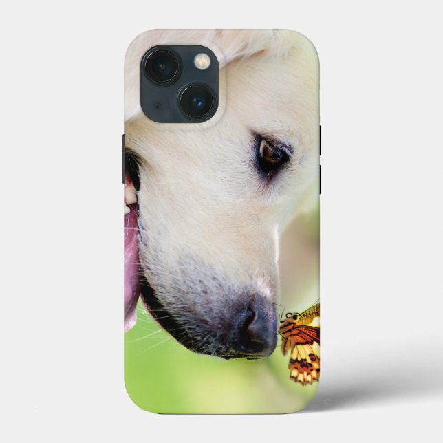 Coques Case-Mate iPhone Labrador And Butterfly Throw Pillow (Verso)