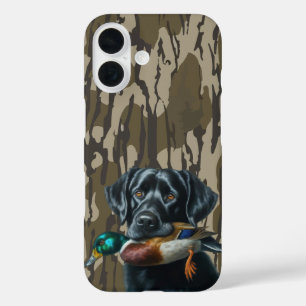 Coque Pour iPhone 16 Labrador Retriever Camouflage de Fond de Plaine po
