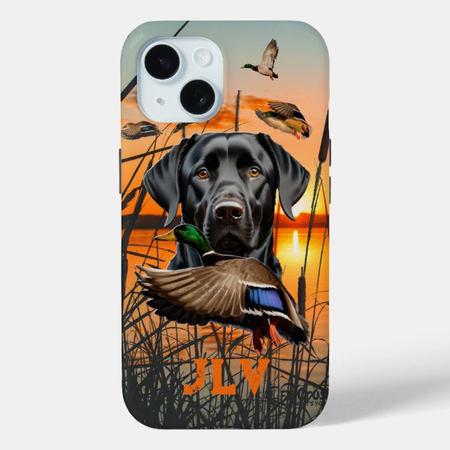Coques Case-Mate iPhone Labrador Retriever Chasse au canard (Verso)