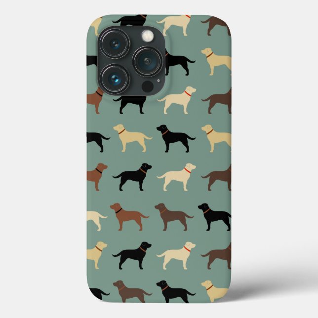 Coques Case-Mate iPhone Labrador Retriever Chien Silhouettes Laboratoires  (Verso)
