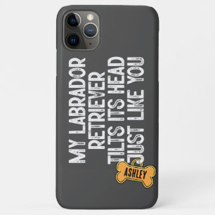 Case-Mate iPhone Case Labrador Retriever Tilts Head Drôle Citation Chien
