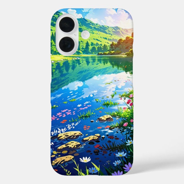 Coques Case-Mate iPhone Lac d'été Serene Anime (Verso)