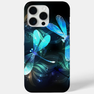 Coque iPhone 15 Pro Max Lac Libellules Brillantes