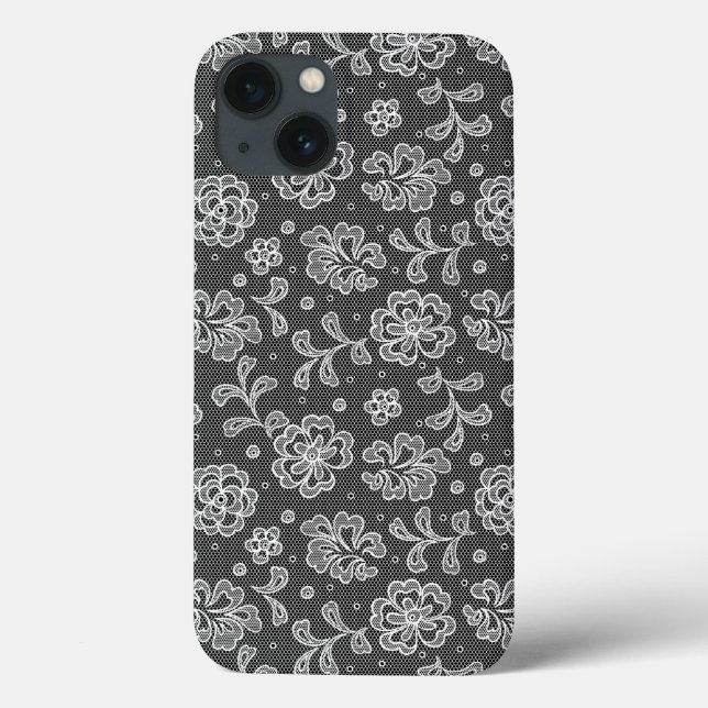Coques Case-Mate iPhone Lace fabric pattern 1 (Verso)