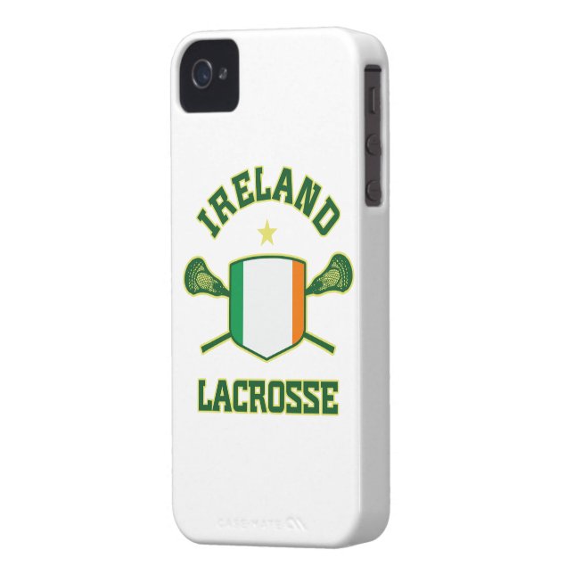 Coques Case-Mate iPhone Lacrosse de l'Irlande (Dos gauche)