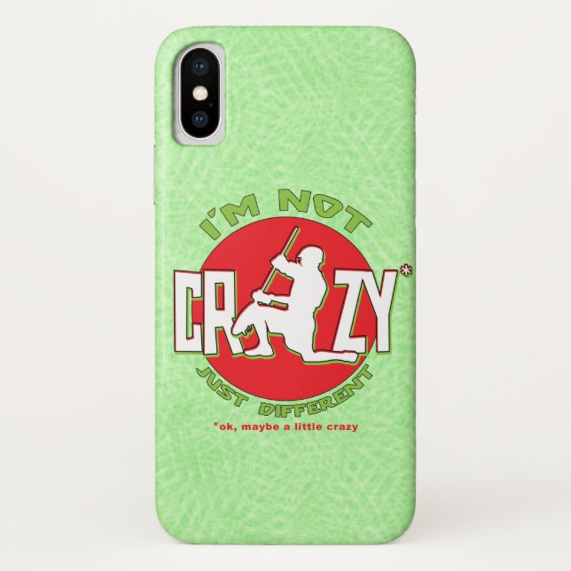 Coques Case-Mate iPhone Lacrosse Goalie 'I'm Not Crazy' (Dos)