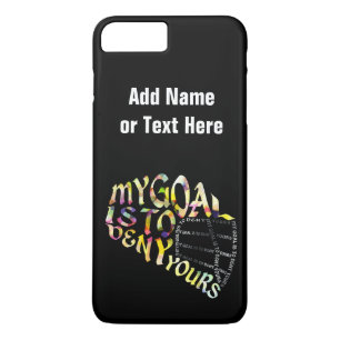 Coque iPhone 7 Plus Lacrosse Goalie Masque Typographie Téléphone Couve