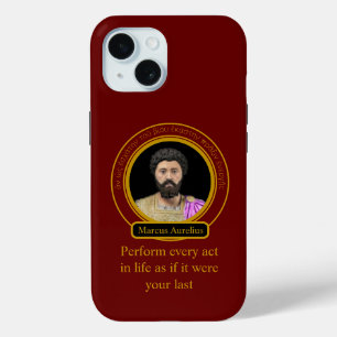 Coque Pour iPhone 15 L'action de Marcus Aurelius