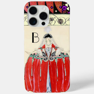 COQUE iPhone 15 PRO MAX LADY EN ROUGE, MODE DE BEAUTÉ COSTUME CONCEPTION M