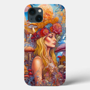 Case-Mate iPhone Case Lady Et Champignons Surreal Imaginaire Art