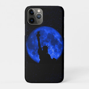 Coque iPhone 11 Pro Lady Liberty Under the Blue Moon