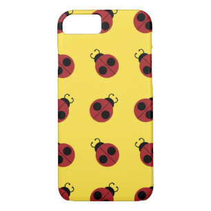 Coques Pour iPhone Ladybug 60s rétro cool rouge jaune