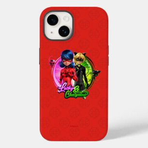 Coque Pour iPhone 14 Ladybug & Cat Noir   Lucky & Charming