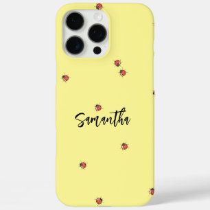 Coques iPhone 16 Pro Max Ladybug jaune