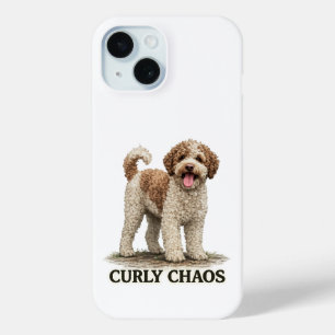 Coque Pour iPhone 15 Lagotto Romagnolo Curly Chaos