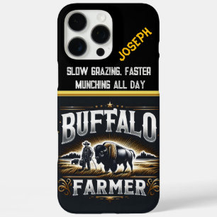 Coques iPhone 16 Pro Max L'agriculteur s'occupe de son bison