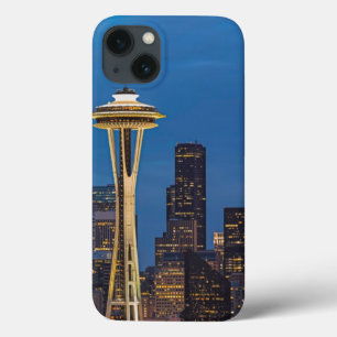 Etui iPhone 13 L'aiguille de l'espace et Seattle du centre