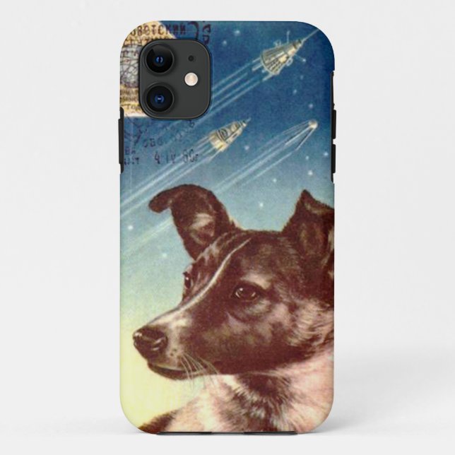 Coques Case-Mate iPhone Laika l'iphone russe 5 de chien de l'espace (Dos)