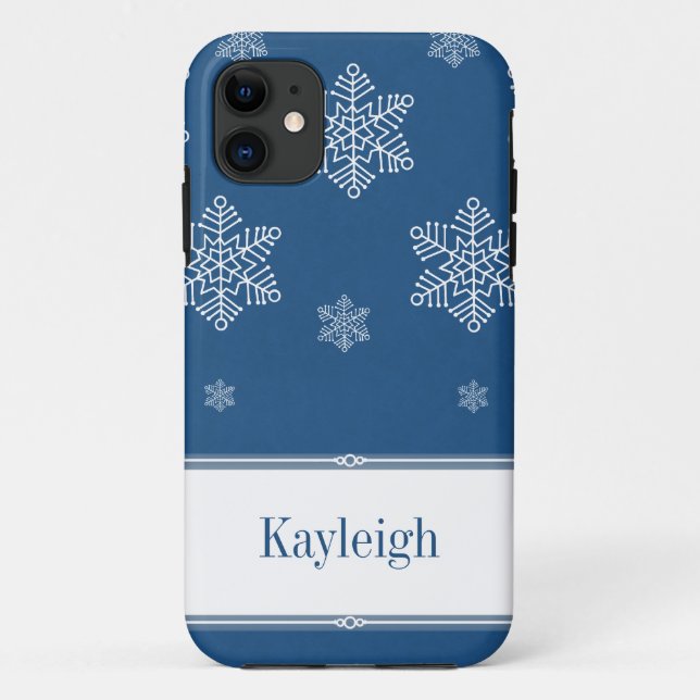 Coques Case-Mate iPhone Laisser la neige BT iPhone 5 Coque, Bleu (Dos)