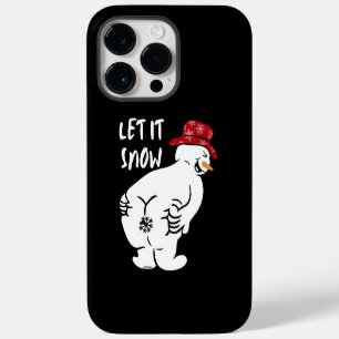 Coque Pour Pour iPhone 14 Pro Max LAISSER NEIGE drôle bonhomme de neige