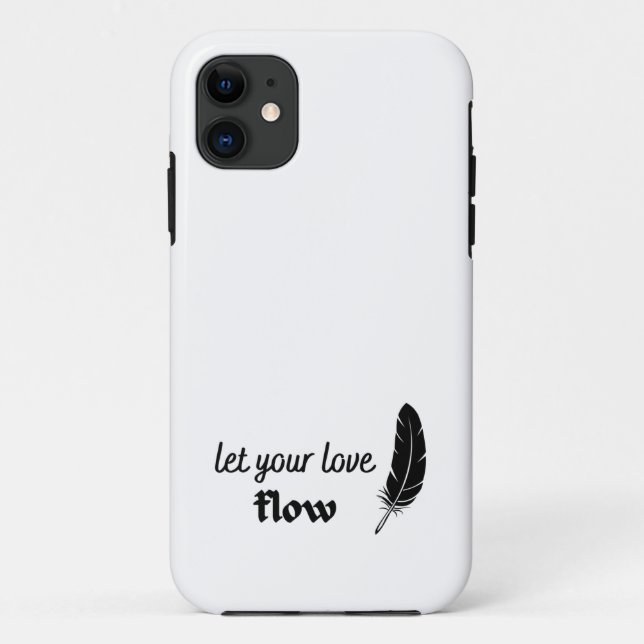 Coques Case-Mate iPhone Laissez votre flux d'amour (Dos)