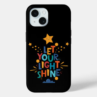 Coque Pour iPhone 15 Laissez Votre Inspiration Lumière Brillante