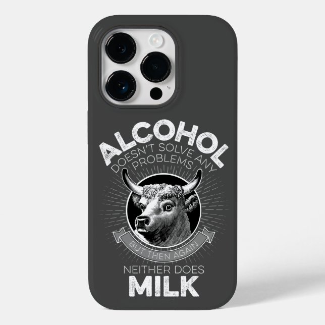 Coques Case-Mate iPhone L'alcool contre le lait (Verso)