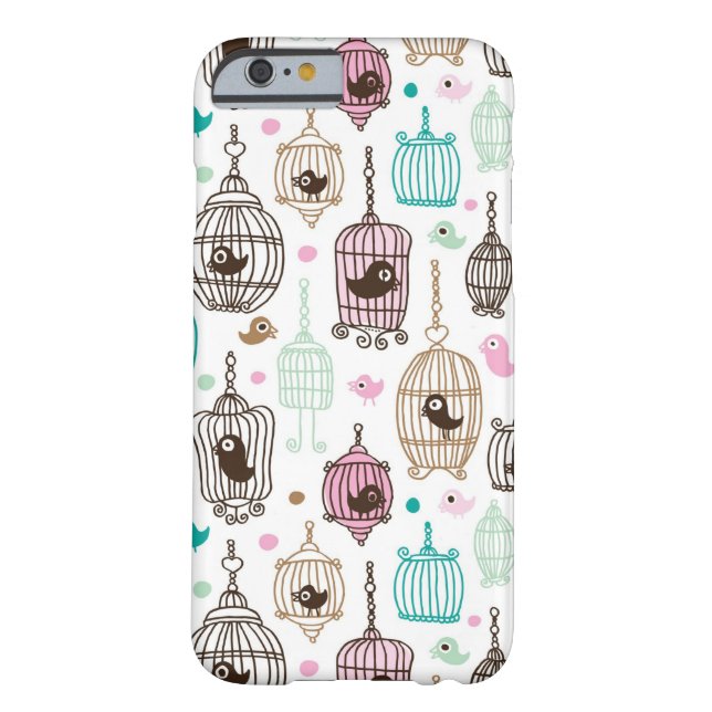 Coques Case-Mate iPhone l'amour de cage à oiseaux badine le motif (Dos)