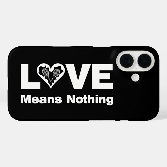 Coques Case-Mate iPhone L'Amour Du Tennis Ne Signifie Rien (Verso (horizontal))