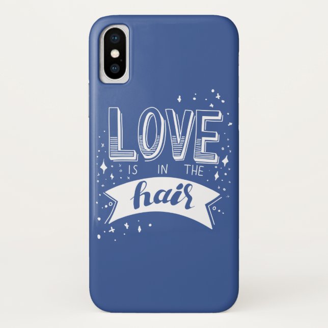 Coques Case-Mate iPhone L'amour est dans les cheveux (Dos)