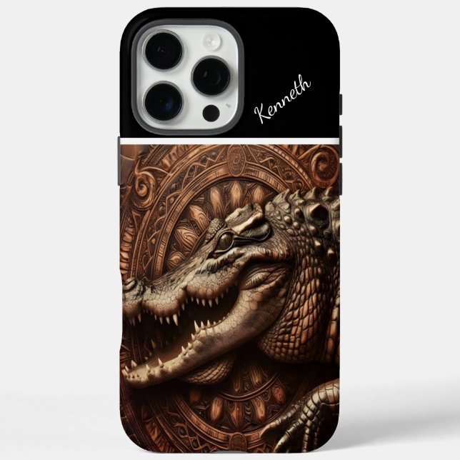 Coques Case-Mate iPhone L'ancienne embrace de l'alligator (Verso)